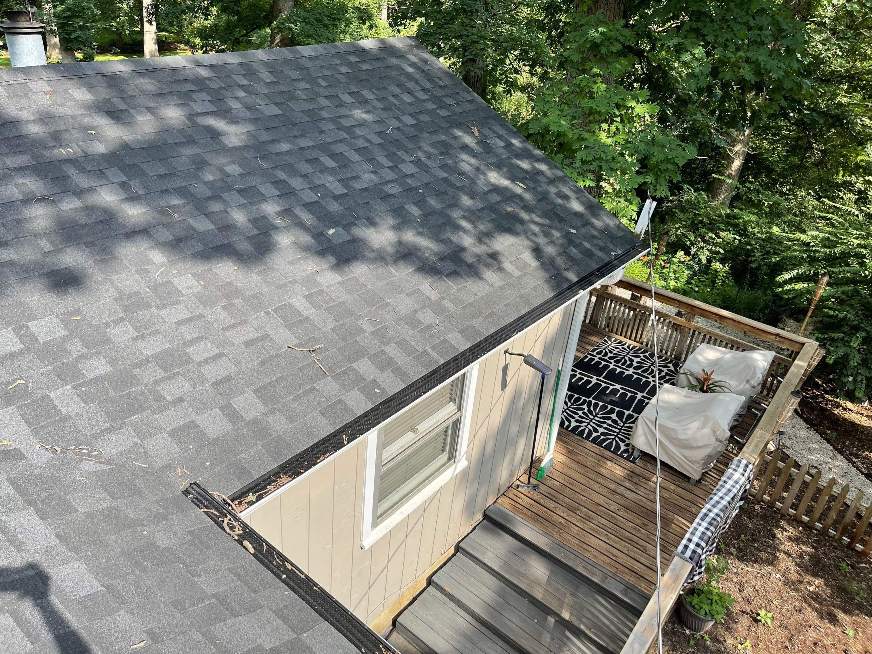 house with grey shingles